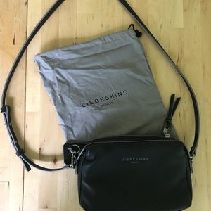 Liebeskind black leather crossbody purse MSRP $228